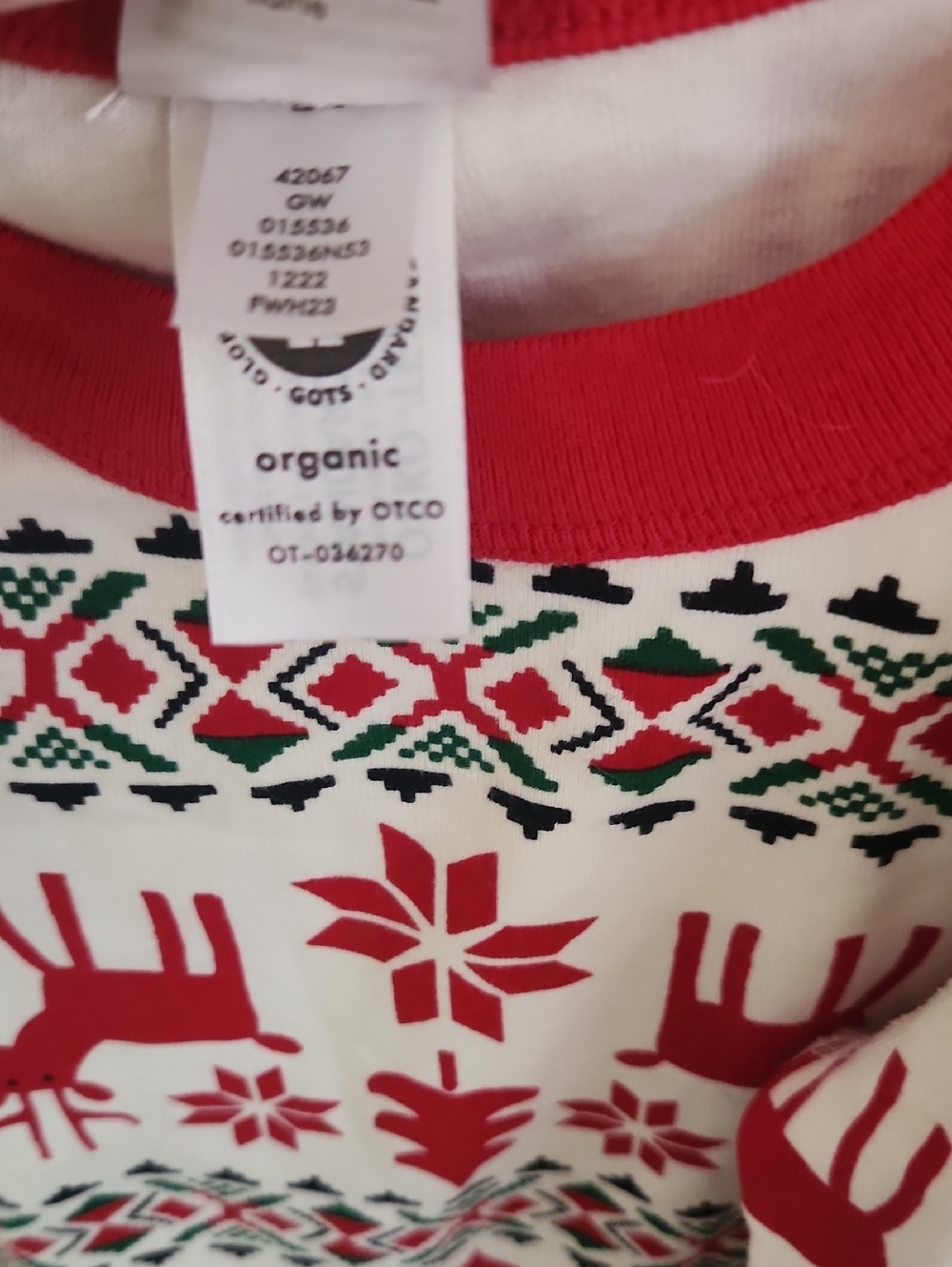 Hanna Andersson Dear Deer Long John Pajama Top Holiday Christmas Matching 10 - Picture 5 of 8
